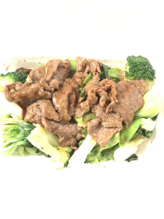40D- stir fried beef & broccoli 牛肉西兰花